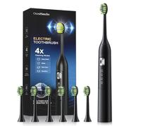 OasiSmile Electric Toothbrush for Adults, 42000 VPM Sonic Toothbrush for Sensitive Teeth & Daily Oral Care, 4 Modes, 6 Brush Heads, 120-Day Battery, 2-Min Timer Rechargeable Toothbrush for Home Travel
