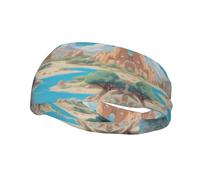 OasisRiverFlow Sweat Headbands for Women & Men - Unique Design, Non-Slip, Workout & Sports Headbands