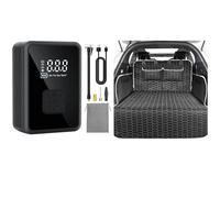 Oasser 2-in-1 Car Essentials Kit: 4-Layer Waterproof Boot Liner & 150PSI Cordless Tyre Inflator with Auto Shutoff | Universal Fit for Car, SUV, Bike, Motorbike | Non-Slip Boot Protector & Mini Air Com