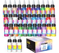 Oasser Airbrush Paint Set 33 Colors with 3 Thinners, Water-Based，Ready for Canvas, Wood, Fabric, Model Painting Set