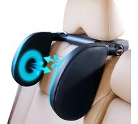 Oasser Car Seat Headrest Pillow, Detachable and Adjustable Double Sided Support Headrest for Adult and Kids, Easy to Install, Suitable for Front Passenger Seat and Rear Seat CA1 Black M