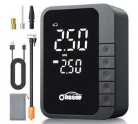 Oasser Car Tyre Inflator Wireless 6000mAh Mini Air Compressor Portable 150PSI Fast Inflation Cylinder 19mm LED Light Mini Tyre Inflator Auto Shutoff for Car Bicycle, Motorbike, Ball