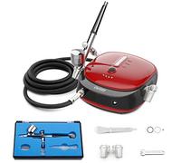 Oasser Dual Action Airbrush Compressor Kit with Rechargeable 1000mAh Lithium Battery, 0.3mm Nozzle 3 Mode Pressure Adjustment, 70 Min Wireless Airbrush for Model, Tattoo, Manicure, Cake, Painting