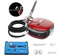 Oasser Dual Action Airbrush Compressor Kit with Rechargeable 1000mAh Lithium Battery, 0.3mm Nozzle 3 Mode Pressure Adjustment, 70 Min Wireless Airbrush for Model, Tattoo, Manicure, Cake, Painting