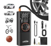 Oasser Portable Tyre Inflator, 150PSI, 6000mAh &DC Dual Power Bike Pump