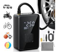 Oasser Tyre Inflator Bike Pump Cordless Air Compressor Car Tyre Pump Electric 150PSI (10.3 Bar) LED Light Mini Tyre Inflator Auto Shutoff for Car Bicycle, Motorbike, Ball
