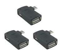 Oassuose 3 Pack OTG Cable Adapter for Fire TV Stick 4K Max/Cube/Lite,Powered Micro USB to USB OTG Adapter Compatible Android Smartphones,Tablets,Host Devices etc