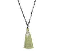 oasymala 108 Mala Beads Tassel Necklace-Calming Meditation Spiritual Mala Necklace Gift-Healing Grounding Spiritual OM Necklace (Hematite)