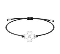 oasymala Adjustable Symbolic Bracelet for Women - Tree of Life, Angel, Four-Leaf Clover, Infinity Pendant with Crystal Accents, S, Nylon, no gemstone