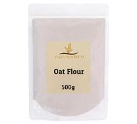 Oat Flour 500g by Villa Nostrum, Vegan. Non-GMO, Low-Carb Oat Flour with Protein & Dietary Fiber, for Baking, Cooking & More