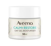 Face CALM+RESTORE Oat Gel Moisturiser, 24-Hour Hydration, For Sensitive Skin, With Prebiotic Oat and Calming Feverfew, Fragrance Free, 50ml