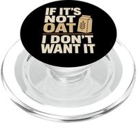 Oat Milk Latte Dairy Free Vegan Coffee Plant Based PopSockets PopGrip for MagSafe
