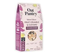 Oat Pantry Fruit Crumble & Custard Porridge Oats, 400g (10 Servings) | 100% Natural, Gluten Free, High in Fibre, Source of Protein, Vegan, No Refined Sugar | Made in UK