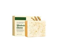Oat Scrub Exfoliating Soap Bar - Gentle Cleansing & Moisturizing Body & Face Wash with Natural Oatmeal, 100g/3.52oz Handmade Bar for Smooth Skin, Mild Exfoliation