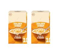 Oat So Simple Porridge Sachets Golden Syrup 360g 2 Pack,Ready in just 2 minutes for a convenient and delicious hot breakfast when you're short on time