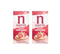 Oatcakes, Plant Based, High Fibre Wholegrain Oats, 291g, Pack of 2, Perfect as a base for both sweet and savoury toppings, from cheese and vegetables to nut butters and preserves