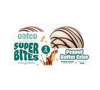 Oatco Superfuel Peanut Butter Crisp Super Bites (Energy Balls), Peanut and White Chocolate Flavour, Natural Energy Snack