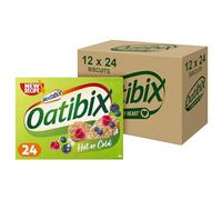 Oatibix Pack of 12 x 24 Biscuits - 100 percent Wholegrain Oats - Beta-Glucans For Healthy Cholesterol - Low Sugar & High Fibre - Protein to Support Muscles & Bones