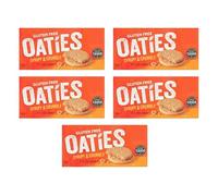 Oaties Gluten Free Syrupy and Crumbly Vegan Biscuits, Plant Based, No Artificial Colours or Preservatives, 160g,Pack Of 5