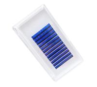 OATIPHO 1 Box Blue J-curl False Eyelashes Extensions Lightweight Fake Lashes for Makeup Party Cosplay Wedding Skin-friendly Eye Enhancer for Natural Charm
