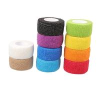 OATIPHO 10 Rolls Self Elastic Tape Stretch Athletic Wrap for Sports Injuries Wound Care and Pain Relief Breathable Athletic Sports Tape