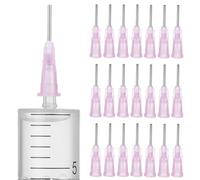 OATIPHO 100pcs 18 Gauge Blunt Tip Dispensing Needles Replacement Dispensing Needles for Glue Adhesives Ink Sealants and Essential Oil Filling Luer Lock Tips for Lab and Craft Use