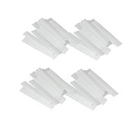 OATIPHO 100Pcs Makeup Brush Protective Covers Pe Plastic Sleeves for Brushes White Mesh Design for Breathability Cleanliness for Daily Use and Travel