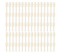 OATIPHO 100pcs People Shaped Wooden Popsicle Sticks DIY Craft Sticks for Art Supplies Family Bonding and Educational Activities Unfinished Natural Wood for Creative Projects