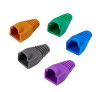 OATIPHO 100Pcs Rj45 Network Cable Boots Cover 0.6-0.65Mm Plastic Connector Cap Ethernet Cable Protector for Computer and Network Management