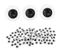 OATIPHO 100pcs Self Adhesive Googly Eyes for DIY Doll Making Craft Eyeballs for Crochet Hand Puppets Family Fun Beginner Friendly Decorative Sticker Eyes