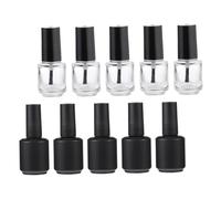 OATIPHO 10pcs 15ml Glass Nail Polish Bottles Multi-purpose Reusable Cosmetic Containers Light Weight Suitable for Travel and Grooming on The Go