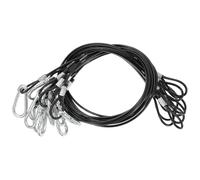 OATIPHO 10pcs 3.0mm X 70cm Stainless Steel Hanging Wire Rope with Hook, Heavy Duty Security Cable for Picture Frames, Lamps, and Light Fixtures in Home Improvement