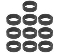 OATIPHO 10pcs Black Silicone Rings for Men Skin-friendly Flexible Elastic Bands Protecting Rings from Damage for Sports and Fitness Activities
