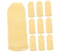 OATIPHO 10pcs Cut Resistant Finger Guards Durable Protective Finger Cots for Kitchen Use Thumb Injury Prevention Wear Resistant Sleeves for Cutting Cooking and Crafting