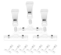OATIPHO 10pcs Double-Sided Plastic Sign Holder Clips Swivel Heads for Merchandise Display and Poster Price Tags in Retail Stores and Supermarkets
