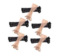 OATIPHO 10pcs Elastic Mesh Wig Caps for Women Bald Cap for Wig Making Stretchable Net Hair Grip Band for Short and Long Hair Lace Front Use Black and Nude