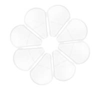 OATIPHO 10pcs Fan Shape Makeup Brush Head Covers Protective Dustproof Plastic Guards Makeup Brush Accessories for Travel and Daily Use