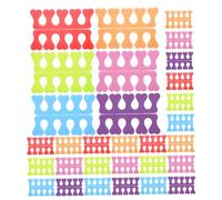 OATIPHO 10pcs Heart-shaped Sponge Nail Art Toe Separators for Pedicure and Manicure Washable Reusable Ergonomic Finger Dividers for Precise Polish Application Nail Salon Accessories for