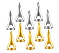 OATIPHO 10pcs Metal Hair Parting Rings for Creative Braiding Updos Retro Punk Gothic Nail Finger Cosplay Claws Durable Accessory for Home Salon Use