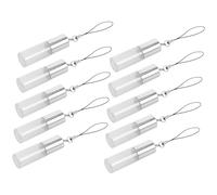 OATIPHO 10pcs Pearl Glass Perfume Bottle Glass Roller Bottles for Oils Roller Containers for Oils Stainless Steel White