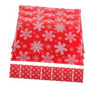 OATIPHO 10pcs Red Christmas Snowflake Bubble Package Envelopes Padded Mailers for Secure Shipping and Festive Party Favor Bags with Opaque Privacy Protection