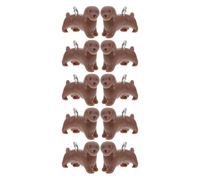 OATIPHO 10pcs Resin Dachshund Charms Brown Dog Pendants Animal Jewelry Making Accessories for DIY Earrings Necklace Bracelet Craft Projects for Dog Lovers