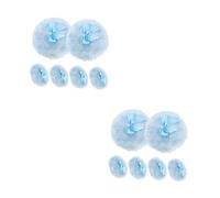 OATIPHO 12pcs Fluffy Powder Puff Soft Loose Powder Applicator Bow Handle for Body and Face Keeping Skin Dry and Comfortable