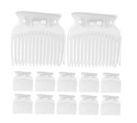 OATIPHO 12pcs Hot Curler Clips Hair Styling Claw Clips with Advanced Heat Insulation and Smooth Coating Professional Heat Protection for Scalp Efficient Hair Sectioning Travel Friendly for