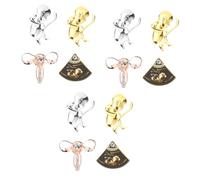 OATIPHO 12pcs Human Body Organ Metal Brooch Unique Uterus Embryo Design for Clothing Bags Hats Scarves for Christmas Mother Day and Special Occasions