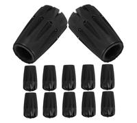 OATIPHO 12pcs Non Slip Hiking Pole Tips for Trekking Poles Durable PVC Walking Stick Replacement Caps for Stability and Safety Outdoor Terrain