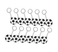 OATIPHO 12pcs Soccer Ball Keychain Soccer Theme Favors Accessories for England Fans PVC Football Keyring Bag Pendant
