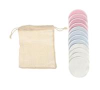 OATIPHO 13pcs Double Layer Bamboo Fiber Facial Cleaning Pads with Laundry Bag Reusable Makeup Remover Cloths for Daily Makeup Removal and Gentle Skin Care Lightweight and Durable
