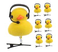 OATIPHO 15pcs Cute Yellow Duck Hair Clips Lightweight Cartoon Barrettes for Adults Festival Party Travel Accessories Gift