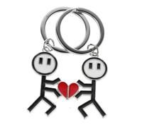 OATIPHO 1pair Adorable Heart Doodle Keychain Cute Bag Charm for Car Keys Backpack Pendant Valentine Day for Couples Fun and Vibrant Accessory